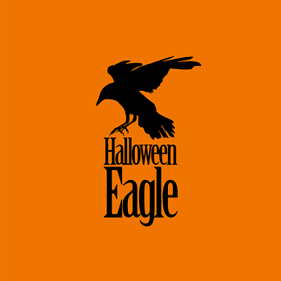 Halloween Eagle birds black crow dribbbleweeklywarmup eagle halloween merica orange raven usa