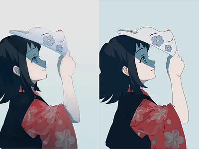 Illustrator Drawing anime app art character character design characterdesign concept design design art ecommerce