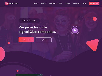 Nightlife & NightClub Template adobe adobexd casino clean conference creative design dribbble elegant design modern nightclub nightlife prototype trendy design typogaphy ui ux website xd xd design