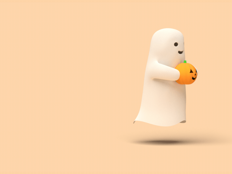 Ghost Buddy editorial illustration