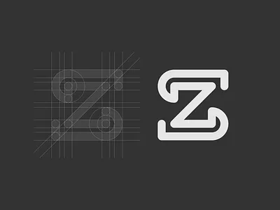 ZS branding digital flat font idenity identity design letter mark logo logo design logo grid mark minimal monogram monogram letter mark symbol typogaphy vector vector icon web web design