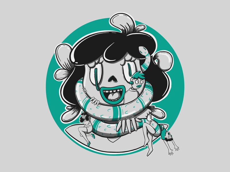 October aftereffects animate animation black white cell cell animation creepy design doodle frame by frame gif green halloween illustration lineart loop motion spooky