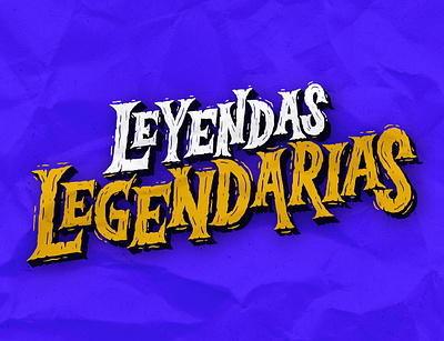 Leyendas Legendarias design halloween handlettering illustration legends lettering leyendas procreate texture type typography