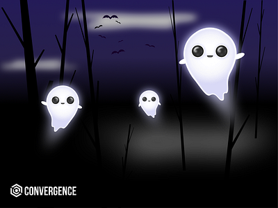 Let's Get Spooky! affinity designer digital art ghost halloween illustration spooky weekly warm up