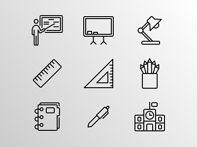 Back to School back to school campus creative design doodle education element icon icon bundle icon pack icon set iconfinder illustration logo design outline school student ui vector