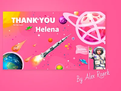 Thank You Helena For My Start design figma illustration thanks ui vector web