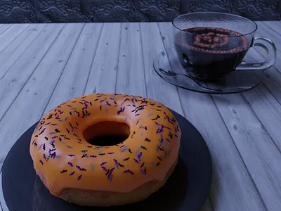 Donut Halloween 3d 3d art animation blender