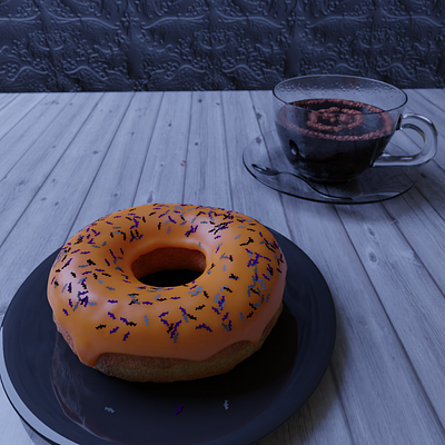 Donut Halloween 3d 3d art animation blender
