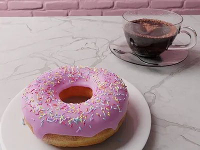 Donut 3d 3d art animation blender blender3d design
