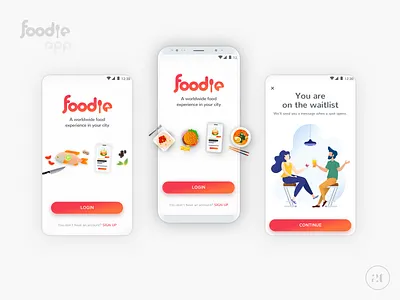 Foodie design digital illustration illustration illustrator mobile ui sketch ui vector