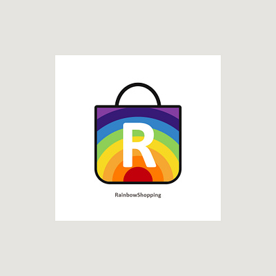 rainbow shopping 02 art branding character creative design illustration illustrator logo portrait vector vexel work