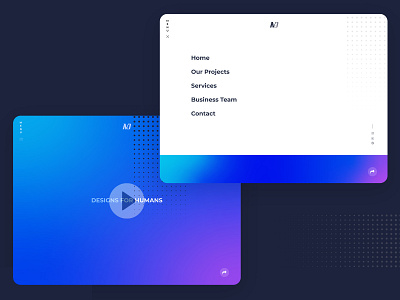 landing page design design landing page menu minimal ui video