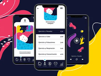 APP Breather app design art design illustration illustrator uidesign uiux user experience user interface