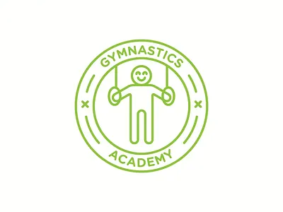 Gymnastics Academy academy brand brand design brand identity branding branding design design green gym gymnastic logo logo mark logodesign logotype round logo sport