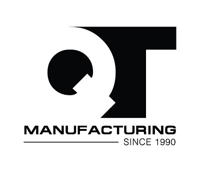 QT Manufacturing branding design logo manufacturing vector