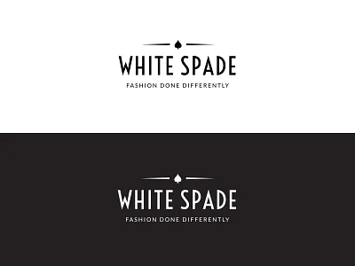 Logo Concept for a Fashion Brand black blackandwhite branding dailylogochallenge fashion logochallenge logodesign luxury luxury logo minimal spade typography vector white