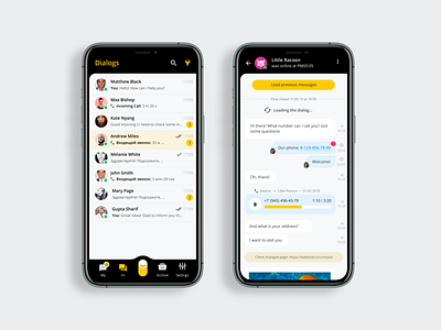 Webchat Manager Space Mobile App app app design chat chat app messenger mobile mobile design