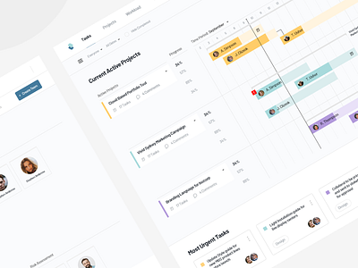 Project Management Tool pt.2 app business cards clean dash dashboard dashboard design data design interface minimal project project management saas search software tool ui ux web