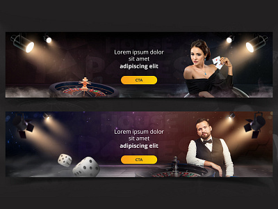 Hero Banners for Live Casino banner casino composition graphic design hero hero banner live games