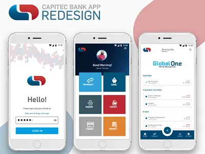 Capitec Bank App Redesign bank app redesign banking banking app mobile bank app money app simple design ui ui designer uidesign uiux