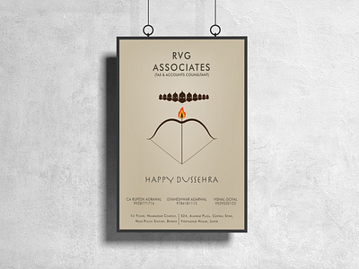 DUSSEHRA FLYER FOR RVG ASSOCIATES advertisement branding design designer flyer flyerdesign flyermock flyertemplate graphicdesigner illustration photoshop poster art poster design postermock posters vector