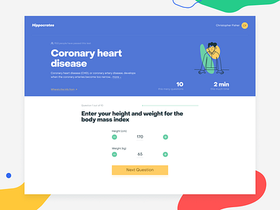 Hippocrates—Test Page health healthcare hippocrates illustration progress question survey test