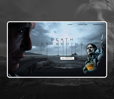 Concept Design bangalore death stranding designer game art ps4 ui web design