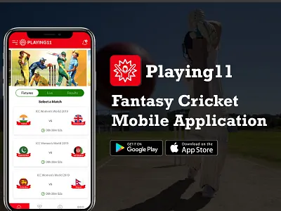 Playing11 - Fantasy Cricket Mobile App android app development mobile app development mobile application
