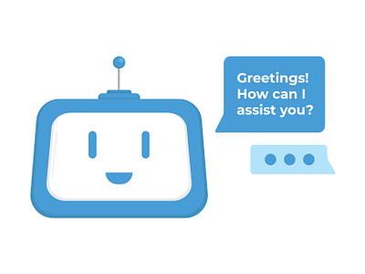 Chatbot Technology (Illustration) branding clean design flat illustration minimal vector