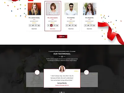 Event Management Website Page Design 2019 design clean club website colorful conference conference website creatively design event website event event management landing page design landingpage meetup website one page onepage party event trendy typogaphy ui ux web website