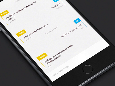 Message Interface Animation by Igor Chebotarev