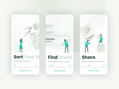 Onboarding: Inventory App app daily ui gradient illustration inventory ios minimal mobile onboarding sketch ui