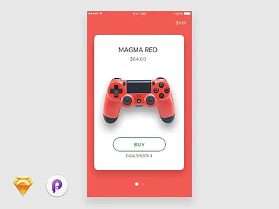 Dualshock 4 Sketch Principle Freebie by Alexander Boychenko