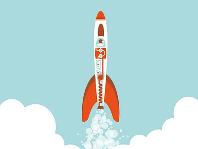 Bubble Rocket astronaut rocket space
