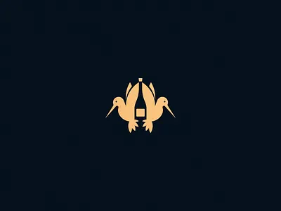 Hummingbirds Winery Logo branding geometric hummingbird hummingbirds logo logo design luxurious luxury minimalist negative space simple stylish wine wine bottle winery