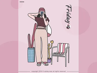 Friday illustration typography