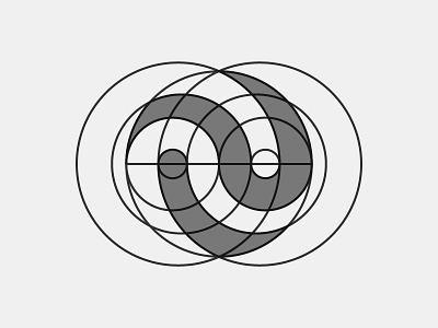 Yin & Yang Verison Grid balance branding design flat identity logo symbol yinandyang