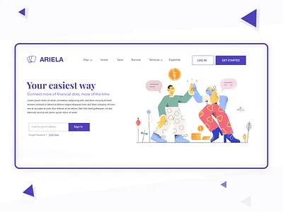 fin-tech landing clean graphic graphic design ui ux