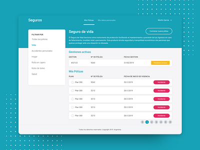 Insurance Admin Responsive design proposal sketch ui ux web