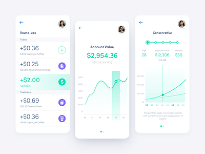 Investment Apps app concept dashboard finance history investment mobile app tracker