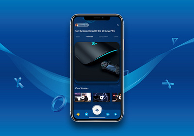 Playstation Companion app design ui ux