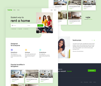 Second Home dashboard design homepage homepage design logo rent uidesign uiux