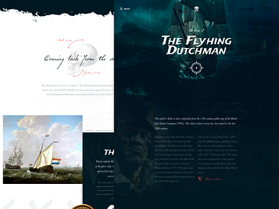 TheFlyingDutchmen Mocktober dead deadly horror interface interface design landingpage mocktober page pirates ui ux web webdesign