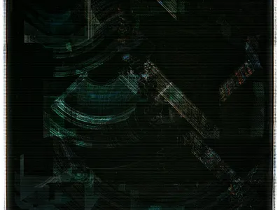 ancient mechanism abstract art cover design design digitalart experimental generativeart glitch effect graphicdesign newmediaart poster design