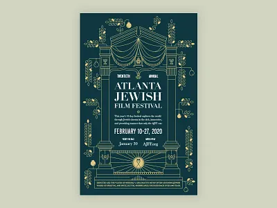 Film Festival Poster Design branding illustration linear linear illustration monoline poster poster design typography
