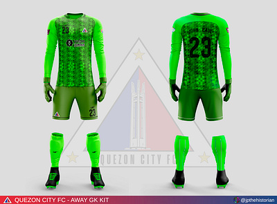 Quezon City FC - Away GK Kit football club football jersey football kit soccer jersey soccer kit sports branding