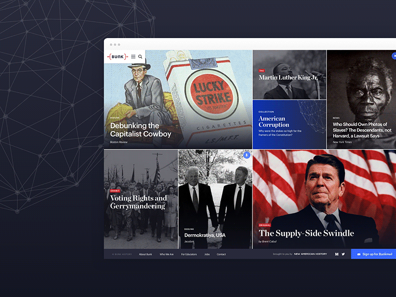 Historical Publishing Platform - Updates american history application design digital digital publishing editorial history ui ux web app website
