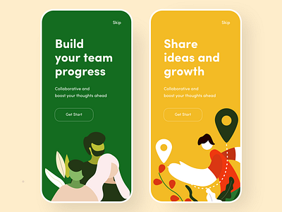 team growth branding design friends green group growth illustration iphone logo mobile nice100 orange plants ps sudhan team team logo technology template typography