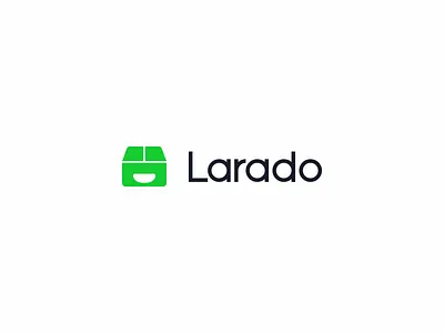 Larado - logotype for delivery service app box branding delivery design flat icon identity logo logotype minimal type