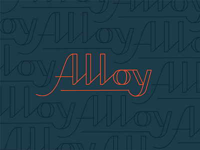 Alloy | Handwritten Font alloy branding event font line lynx metal philadelphia typography venue